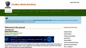 What Globalmediajournal.com website looked like in 2021 (3 years ago)