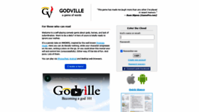 What Godvillegame.com website looked like in 2021 (3 years ago)