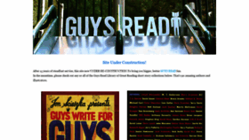 What Guysread.com website looked like in 2021 (3 years ago)