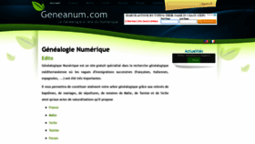 What Geneanum.com website looked like in 2021 (3 years ago)