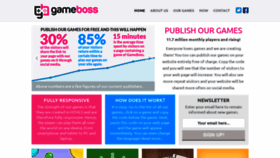 What Gameboss.com website looked like in 2021 (3 years ago)