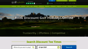 What Golfsavers.com website looked like in 2021 (3 years ago)