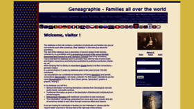 What Geneagraphie.com website looked like in 2021 (3 years ago)