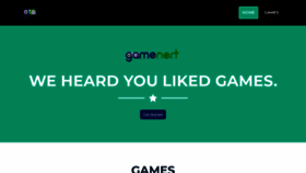 What Gamenert.com website looked like in 2021 (3 years ago)