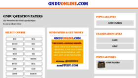What Gnduonline.com website looked like in 2021 (3 years ago)