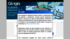 What Geogra.ro website looked like in 2021 (3 years ago)