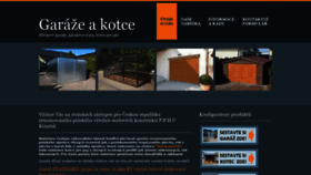 What Garazeakotce.cz website looked like in 2021 (4 years ago)