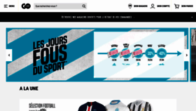 What Go-sport.fr website looked like in 2021 (3 years ago)