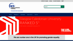 What Gcu.ac.uk website looked like in 2021 (3 years ago)