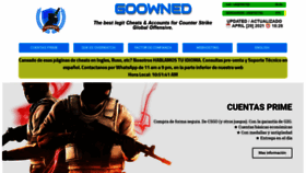 What Goowned.com website looked like in 2021 (3 years ago)