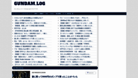 What Gundamlog.com website looked like in 2021 (3 years ago)