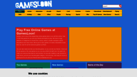 What Gamesloon.com website looked like in 2021 (3 years ago)