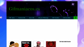 What Gifmaniacos.es website looked like in 2021 (3 years ago)