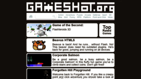 What Gameshot.org website looked like in 2021 (3 years ago)