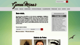 What Geneaminas.com.br website looked like in 2021 (2 years ago)