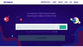 What Getvideo.io website looked like in 2021 (3 years ago)