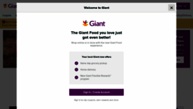 What Giantfood.com website looked like in 2021 (3 years ago)