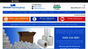 What Globepackaging.co.uk website looked like in 2021 (2 years ago)