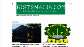What Gistsnaija.com website looked like in 2021 (3 years ago)