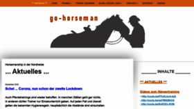 What Go-horseman.de website looked like in 2021 (2 years ago)