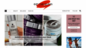What Getthegloss.com website looked like in 2021 (3 years ago)