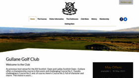 What Gullanegolfclub.co.uk website looked like in 2021 (2 years ago)
