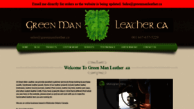 What Greenmanleather.ca website looked like in 2021 (2 years ago)