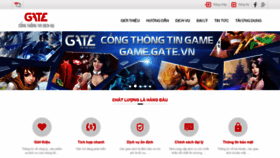 What Gate.vn website looked like in 2021 (2 years ago)