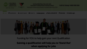 What Globaltraining.edu.au website looked like in 2021 (3 years ago)