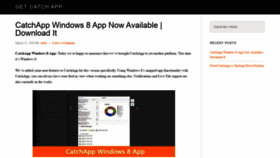 What Getcatchapp.com website looked like in 2021 (2 years ago)