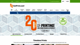 What Gotprint.net website looked like in 2021 (2 years ago)