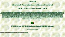 What Gwie.de website looked like in 2021 (2 years ago)