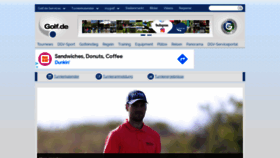 What Golf.de website looked like in 2021 (2 years ago)
