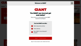 What Giantfoodstores.com website looked like in 2021 (2 years ago)