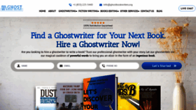 What Ghostbookwriters.org website looked like in 2021 (2 years ago)