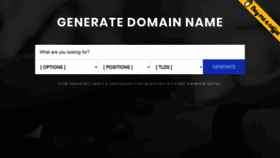 What Generatedomainname.com website looked like in 2021 (2 years ago)