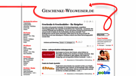 What Geschenke-wegweiser.de website looked like in 2021 (2 years ago)