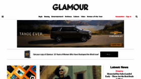 What Glamour.com website looked like in 2021 (2 years ago)