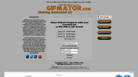 What Gifmator.com website looked like in 2021 (2 years ago)