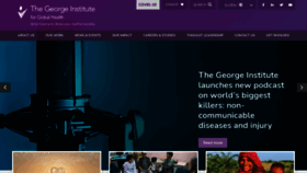 What Georgeinstitute.org website looked like in 2021 (2 years ago)