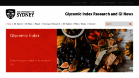 What Glycemicindex.com website looked like in 2021 (2 years ago)