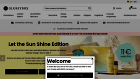 What Glossybox.de website looked like in 2021 (4 years ago)