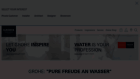 What Grohe.co.uk website looked like in 2021 (2 years ago)