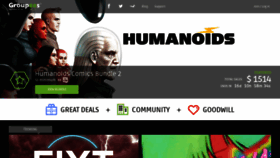 What Groupees.com website looked like in 2021 (2 years ago)