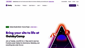 What Gatsbyjs.org website looked like in 2021 (2 years ago)