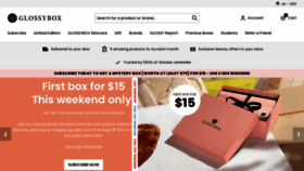 What Glossybox.com website looked like in 2021 (2 years ago)