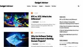 What Gadgetadvisor.com website looked like in 2021 (2 years ago)
