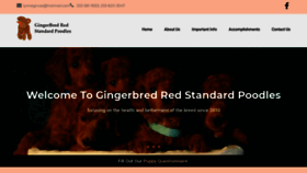 What Gingerbredpoodles.com website looked like in 2021 (2 years ago)