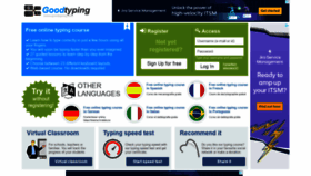 What Goodtyping.com website looked like in 2021 (2 years ago)