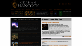 What Grahamhancock.com website looked like in 2021 (2 years ago)